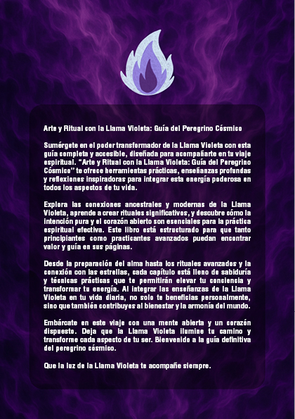 Arte y Ritual con la Llama Violeta: Guía del Peregrino Cósmico (PDF).