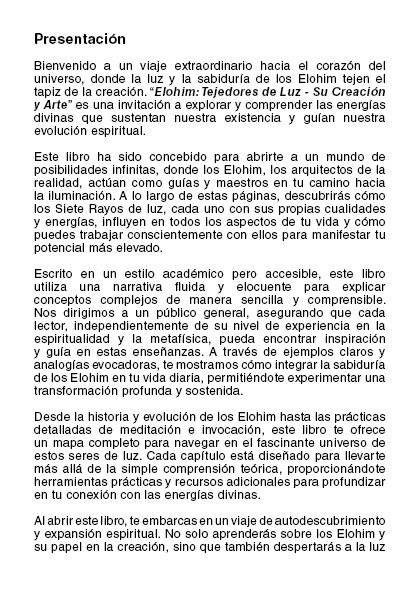 Elohim: Tejedores de Luz - Su Creación y Arte (PDF).