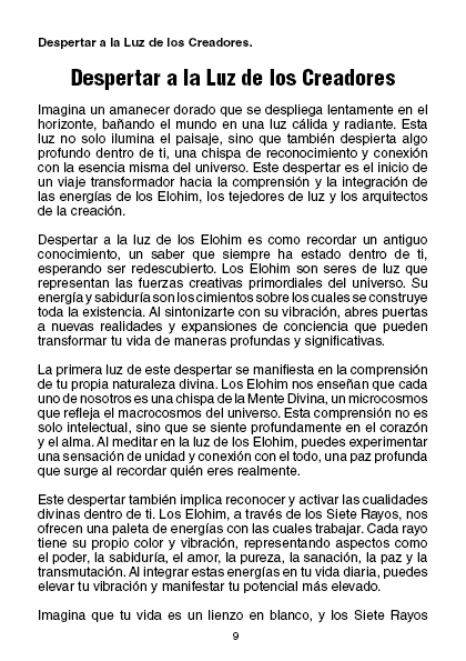 Elohim: Tejedores de Luz - Su Creación y Arte (PDF).