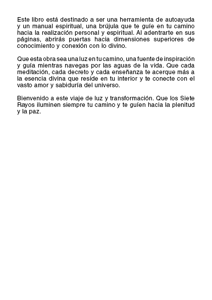 Siete Rayos de Luz: Meditaciones y Decretos Diarios desde la Jerarquía Espiritual (PDF).