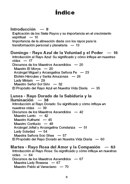 Siete Rayos de Luz: Meditaciones y Decretos Diarios desde la Jerarquía Espiritual (PDF).