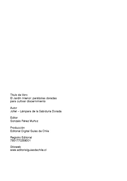 El Jardín Interior: Parábolas Doradas para Cultivar Discernimiento (PDF)