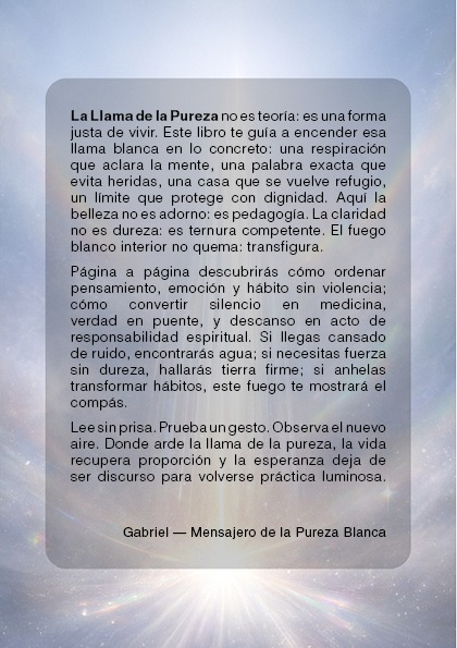 La Llama de la Pureza: Cultivar una mente clara, un corazón limpio y una vida bella y armónica. (PDF)