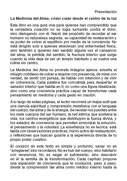 La Medicina del Alma - Cómo curar desde el centro de tu luz (eBook PDF)