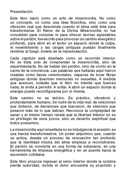 El Reino de la Divina Misericordia – Cómo perdonar, soltar y renacer en la libertad (PDF)