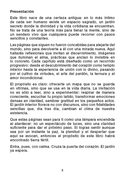 El Jardín del Corazón – Una guía para florecer desde la sabiduría interior (PDF)