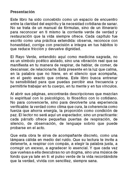 El Rayo Verde – Sanación, Verdad y Expansión de la Conciencia (PDF)